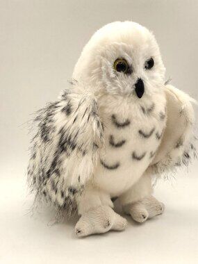 Douglas Toys Wizard Snowy Owl Plush Stuffed Animal Toy White & Black 8" Tall